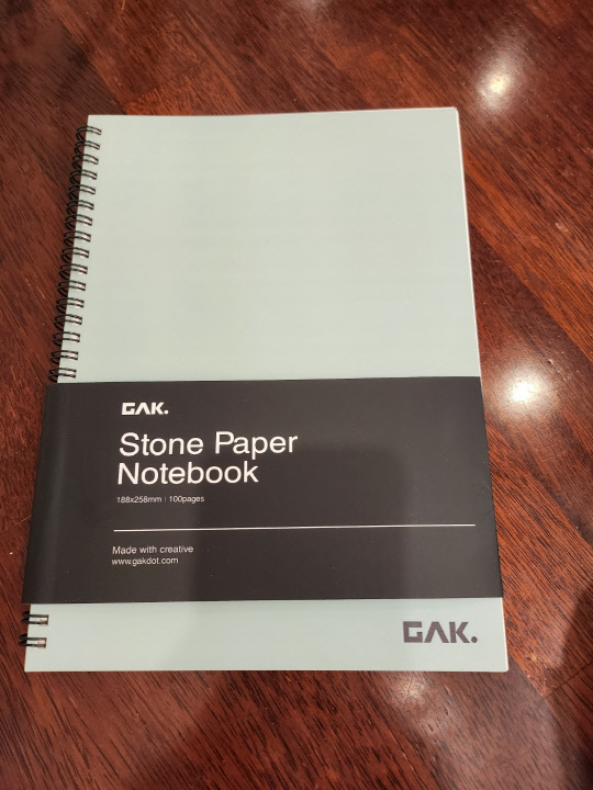 친환경 돌종이 각닷노트(스톤페이퍼 노트북).